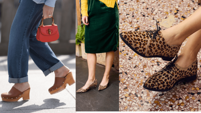 leopard print shoes outfit ideas