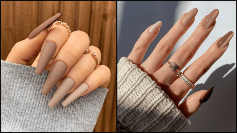 light brown nail ideas