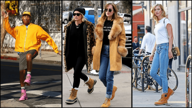 celebrities wearing timberlands