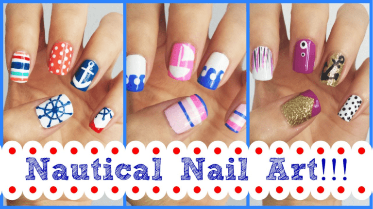 nautical nail art designs