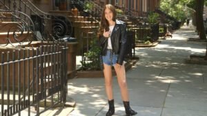 Edgy Chic: Styling Jhorts with a Leather Jacket