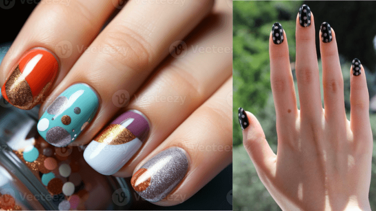 nail art polka dot designs