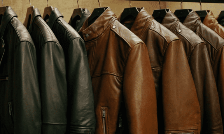 fashionable men's italian leather jackets