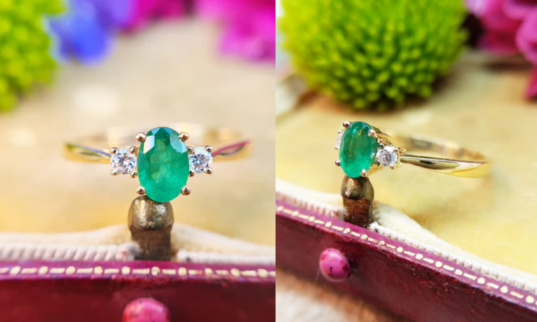 emerald trilogy ring